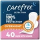 thumbnail image 1 of Toallas femeninas Carefree Ultra Thin Overnight con alas 40 unidades, 1 of 8