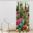 thumbnail image 2 of Cactus Waterproof Shower Curtain Set with Hooks, Printed Bathroom Decoration - Shower Curtain Sets, 2 of 5