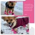 thumbnail image 6 of Dog Boots Paw Protector, Anti-Slip Winter Dog Shoes with Reflective Straps for Small Medium Dogs Size 5 4PCS, 6 of 12
