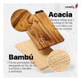 thumbnail image 4 of Set Tablas Para Cortar de Madera de Acacia Premium Cookify Con Base Organizadora Y Pestañas Identificadoras, Juego 4 Pzas, 4 of 7