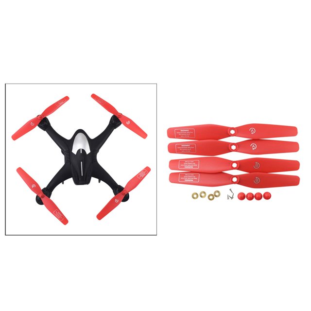 4 piezas de repuesto de accesorios de hélice plegables de plástico Packung para reemplazo de accesorios S20W S30W rojo