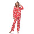 thumbnail image 1 of White Mark Pyjama Deux Pièces à Manches Longues à Boutons à Motif Floral pour Femmes, 1 of 6