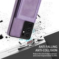 thumbnail image 6 of for Samsung Galaxy S21 Ultra Wallet Case with Card Holder, Faux Leather Kickstand Card Slots Case, RFID Blocking Magnetic Shockproof Protective Slim Back Flip Phone Case for S21 Ultra 6.8",Purple, 6 of 9