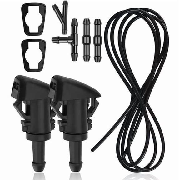 NefLaca 6.56ft Car Windshield Wiper Washer Squirter Nozzle Spray Jet Kit Fluid Hose Universal