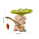 thumbnail image 3 of Fiudx Bonita Figura de Pesca de Resina, Diseño de Dibujos Animados, Ideal Como Regalo, Ideal para El Hogar o La Oficina, Ideal para Un Escritorio Pequeño, Beige, Blanco, Marrón y Verde, 8 X 8 X 8 Cm., 3 of 6