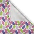 thumbnail image 5 of Ambesonne Natural Grommet Curtain, Botanic Leaf Pattern, 50" x 120", Pink Purple Lime Green, 5 of 6