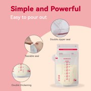 HORIGEN Breastmilk Storage Bags, 120 Count, 7oz/210ml, BPA-Free, Leak-Proof