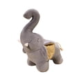 thumbnail image 3 of Elefante de peluche suave para niñas y niños, juguete de simulación para fiestas navideñas Gris, 3 of 9