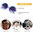 thumbnail image 3 of SEWCHICS Sunglasses Pc Ac Flower Shape Retro Design For Girls Party Favors 1 Pair 4.9X4.8X2.1In, 3 of 5