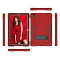 thumbnail image 4 of Dteck Shockproof Case for Samsung Galaxy Tab A7 10.4 inch 2020 Models SM-T500/T505/T507, Heavy Duty Hybrid Rugged High Impact Full Body Protective Case with Kick Stand, Red+Black, 4 of 6