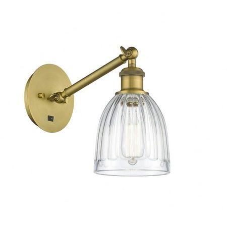 

317-1W-BB-G442-LED-Innovations Lighting-Brookfield - 1 Light Wall Sconce In Art Nouveau Style-11.38 Inches Tall and 5.75 Inches Wide Brushed Brass