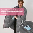 thumbnail image 3 of Manta de Camping Easedeco Gris Oscuro Impermeable 620g Plumón de Pato, 3 of 9