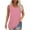 Pink, variant on HAiming Womens Summer Tank Tops Sleeveless Round Neck Loose Blouse Plus Size Casual Solid Color Tunic Shirts