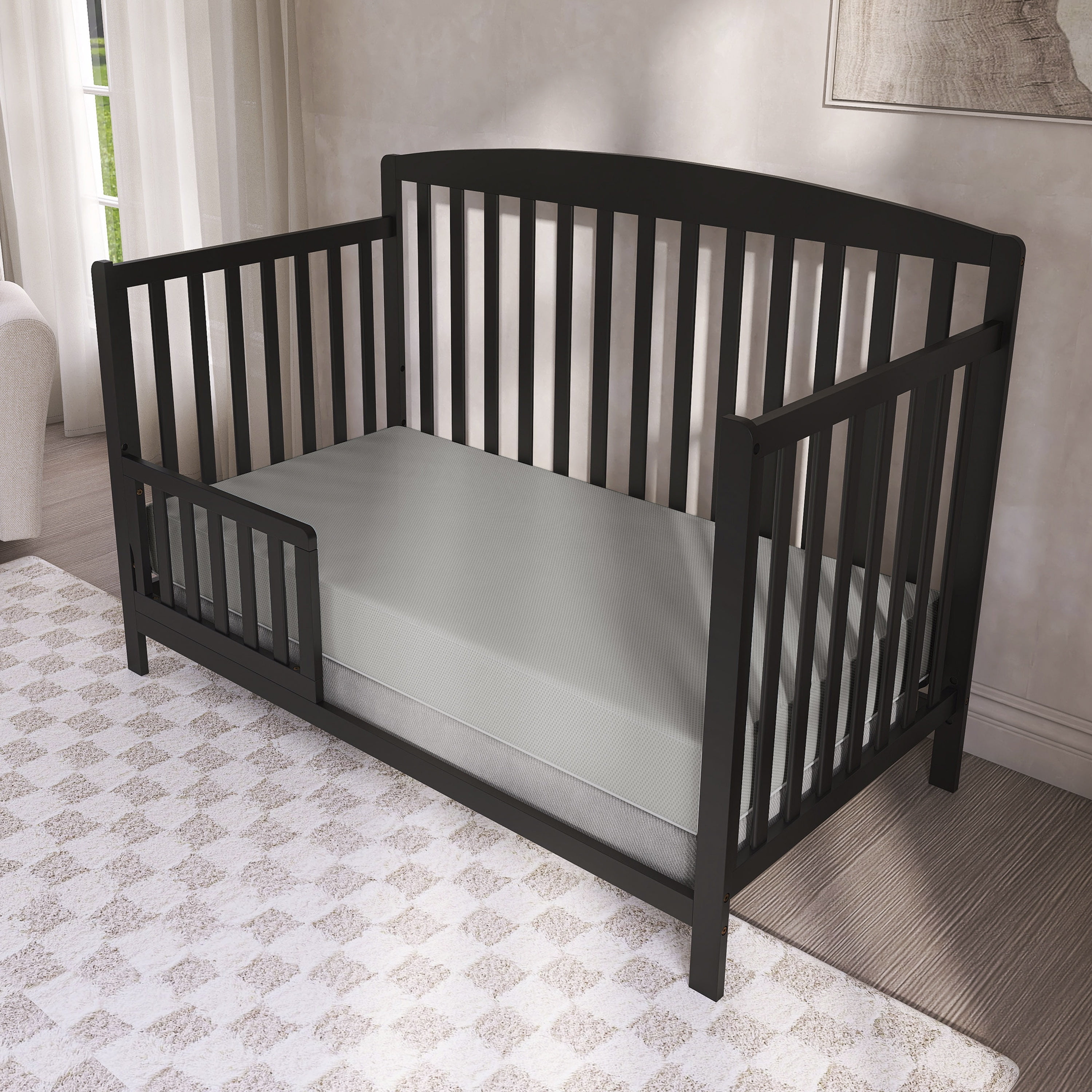 Dream on Me Starbright Breathable Foam Crib & Toddler Mattress in Grey (Fits Full Size Cribs and Toddler Beds)