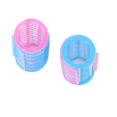 thumbnail image 4 of 2x Miniatura de 2 Piezas de Plástico de Colores para Rizar El Cabello Rizador en Miniatura para Muñecas SM SunniMix rodillo de pelo de muñeca de moda, 4 of 6