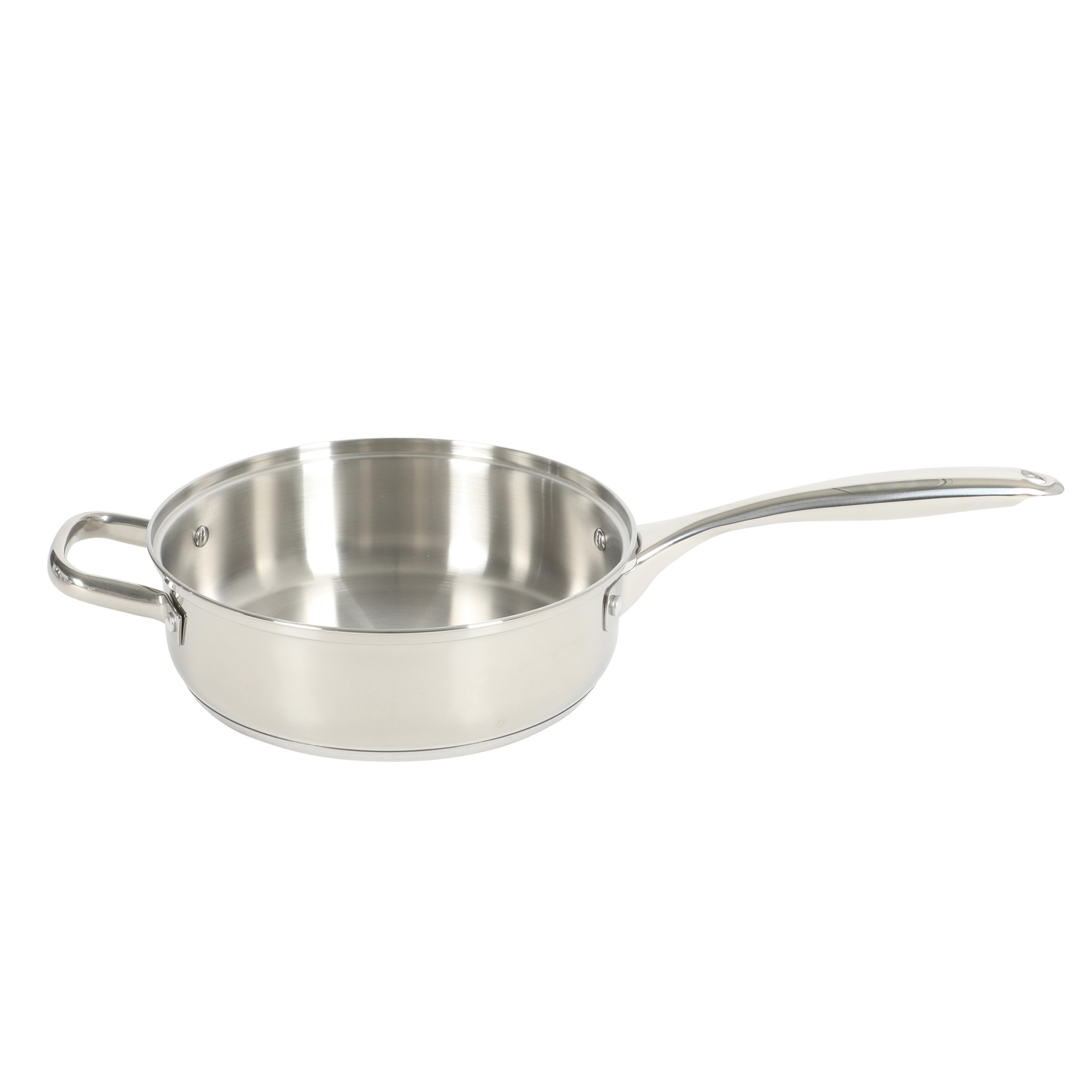 Oster Platinum Sedwick Stackable Stainless Steel Pots and Pans Cookware Set W/ Domed Stainless Steel Lids W/ TriPly Encapsulated Base - Induction Safe
