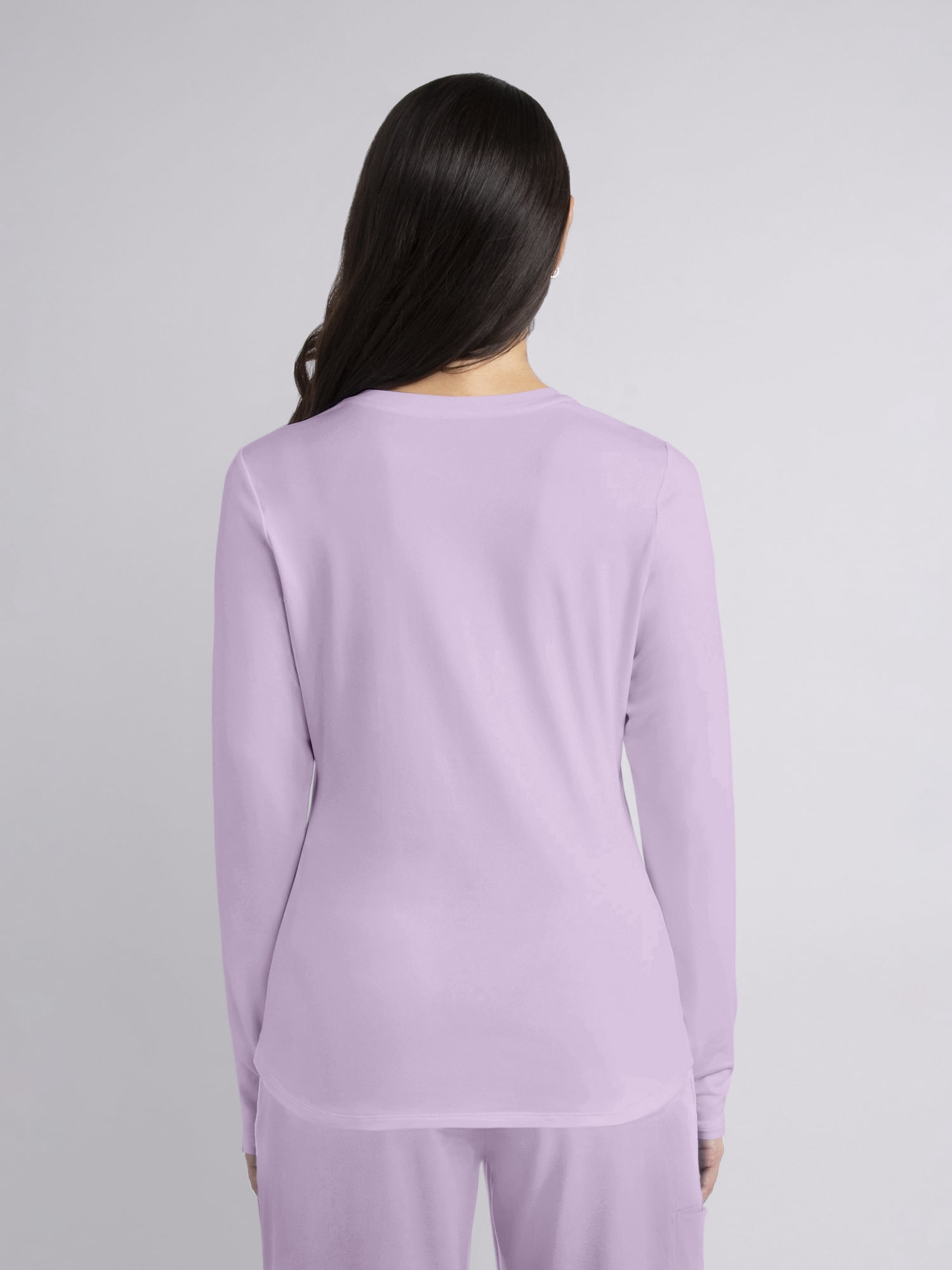 Gildan Women’s Crew Neck Long Sleeve Underscrub T-Shirt, 2-Way Stretch, Sizes XS-2XL