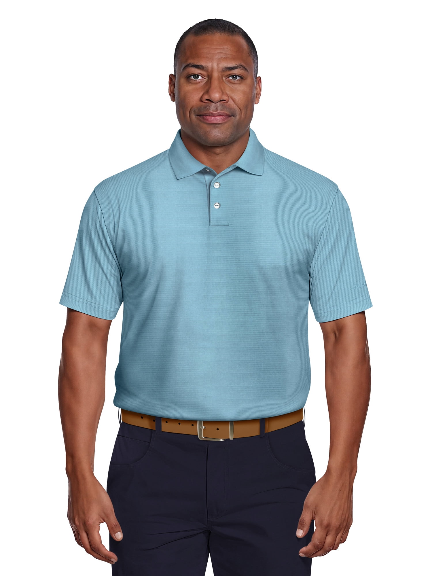 Ben Hogan Men's & Big Men's Performance Solid Polo Shirt with Short Sleeves, Sizes S-5XL