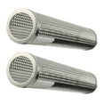 thumbnail image 1 of 2X Tube de Fumage Rond pour barbecue, Générateur de Fumée à Chaud et Froid, Acier Inoxydable, Granulés de Bois, Section Ronde, 2 x Tuyau de barbecue, Argent, 1 of 9