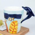 thumbnail image 1 of Taza creativa con animales pintados a mano en 3D Yuxing cerámica con asa 15, 1 of 5