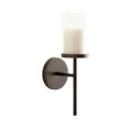 thumbnail image 5 of Kate and Laurel Blaise Transitional Metal Wall Sconce, 5 x 6 x 14, Antique Bronze, Modern Round Candle Holder with Removable Glass Cylinder for Flameless Candles, 5 of 10