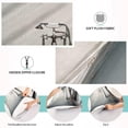 thumbnail image 6 of Bathtub Throw Pillow Covers 1 Set Super Soft Pillow Shams Covers with Zipper, Living Room Farmhouse Decor Giftsations, 20x40 Inch, 6 of 7