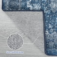 thumbnail image 6 of Hasoo Blue 6x9 Washable Rug Living Room Vintage Rug Traditional Rug Oriental Medallion Rug, 6 of 7