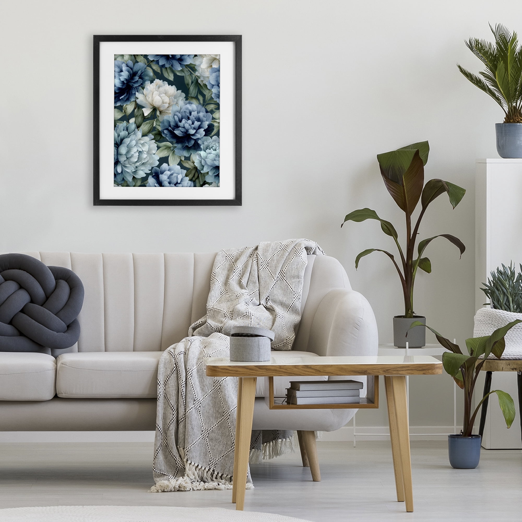 Stupell Industries Blooms On The Vine Black Framed Print Under Glass, design by Franklyn Gregory