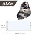 thumbnail image 4 of Bufanda para mujer manta larga a cuadros suave y lujosa sensación de cachemira unisex para hombres y mujeres bufanda de invierno, 4 of 5
