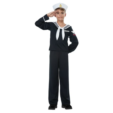 Kids Navy Sailor Uniform Halloween Costume