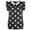 Black S, variant on Women Summer Casual Polka Dot Round Neck Short Sleeve Shirt Top Chiffon Blouse