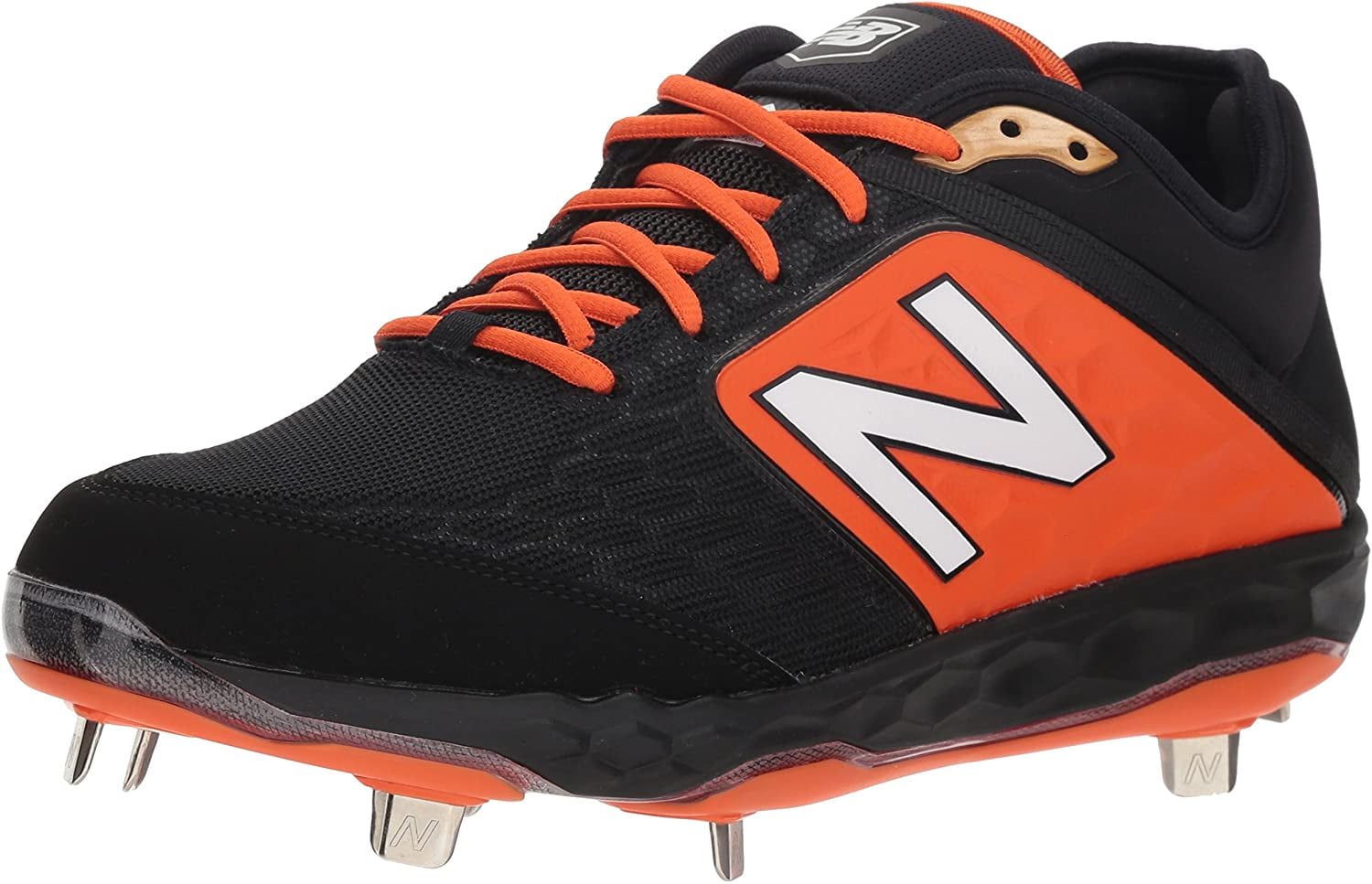 orange metal baseball cleats