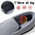 thumbnail image 5 of CHICVOMEY Men's Suede Moccasin Slippers with Faux Fur Lining - Indoor Outdoor Winter House Shoes Slip-On Slippers, 5 of 10
