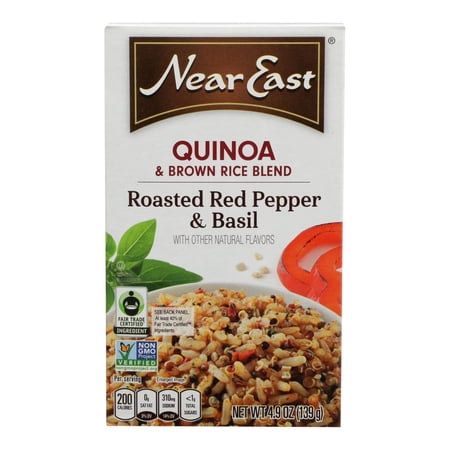 Near East Food Products Roasted Red Pepper and Basil Quinoa  4.9 Ounce - 12 per case.