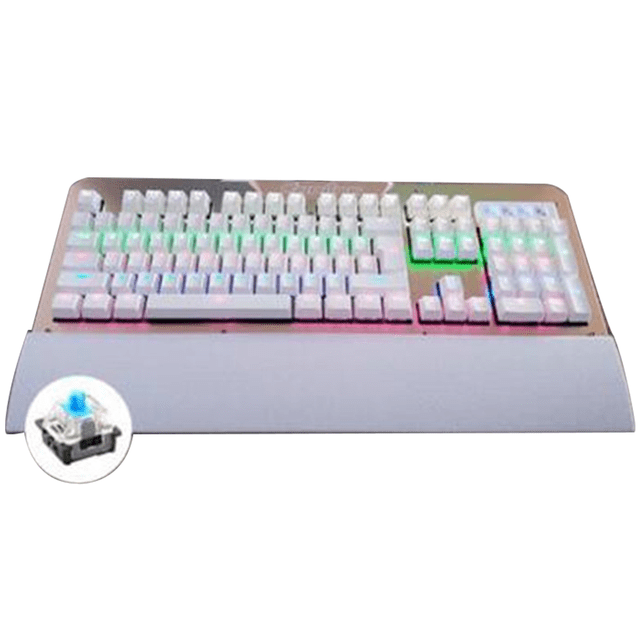 Teclado Gamer Mecanicos Ergonomico Rgb Led Pc Levamdar 2033389-1