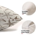 thumbnail image 2 of Brown Starfish Lumbar Pillow Covers 12X20 Inch Set of 2 Beach Ocean Coastal Decorative Rectangular Pillow Cases Summer Nautical Cotton Linen Cushion Case Home Decor for Sofa Couch Outdoor, 2 of 6