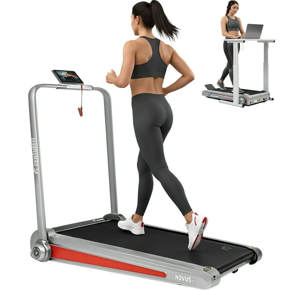 Caminadora Electrica Walkingpad Centurfit 1.5 HP con Control Remoto Inclinación Manual Pantalla Digital Plegable Equipo de Ejercicio Compacto para Casa Hogar Color Plata
