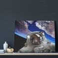 thumbnail image 3 of Picia Astronaut in Outer Space Pattern Decorative Picture – Unique Wall Art, Modern Canvas Print for Trendy Interiors (Horizontal), 3 of 6