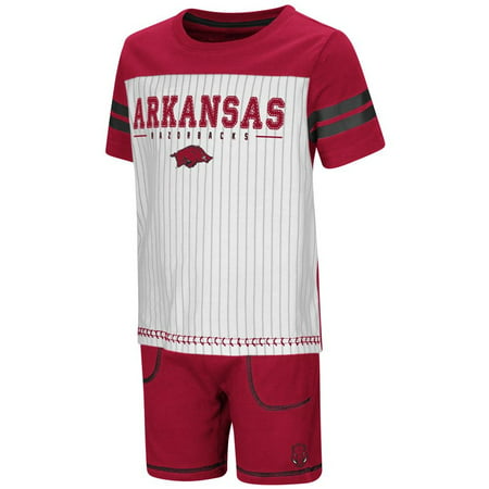 Arkansas Razorback Toddler Boy's Shorts and Baseball T-Shirt Set
