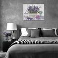 thumbnail image 6 of Lavender Canvas Wall Art Country Lavender Flower Butterfly Candle Wall Decor Purple Floral Farmhouse Pictures Painting Prints Framed Artwork Decor for Bathroom Bedroom Living Room 12"x16", 6 of 6