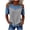 Gray, variant on Women's Cut Out Cold Shoulder Color Block Tops Denim Patchwork Crew Neck Short Sleeve Tunic Blouses Loose Fit Dressy Casual Tshirts XL