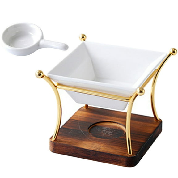 Nicehomfit Ceramic Wax Melt Burner 1 Set with for Home Users in Tearoom Setting