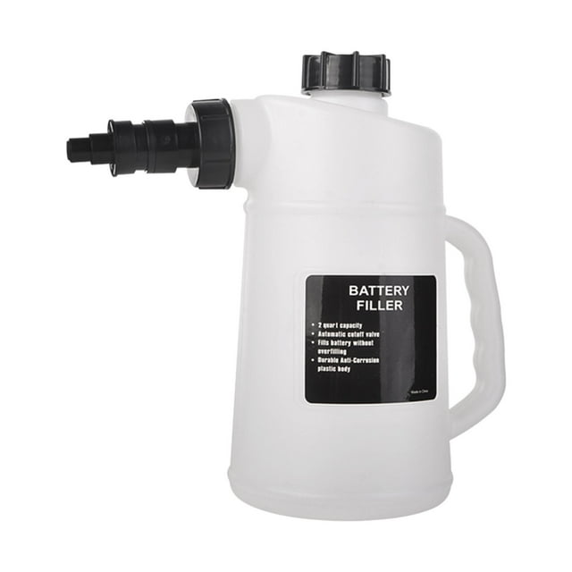 Yinanstore Auto Battery Filler Filling Jug Servicing Tool 2L Distilled Water Jug Dispenser Battery Filling System Jug for Trucks Car Rvs