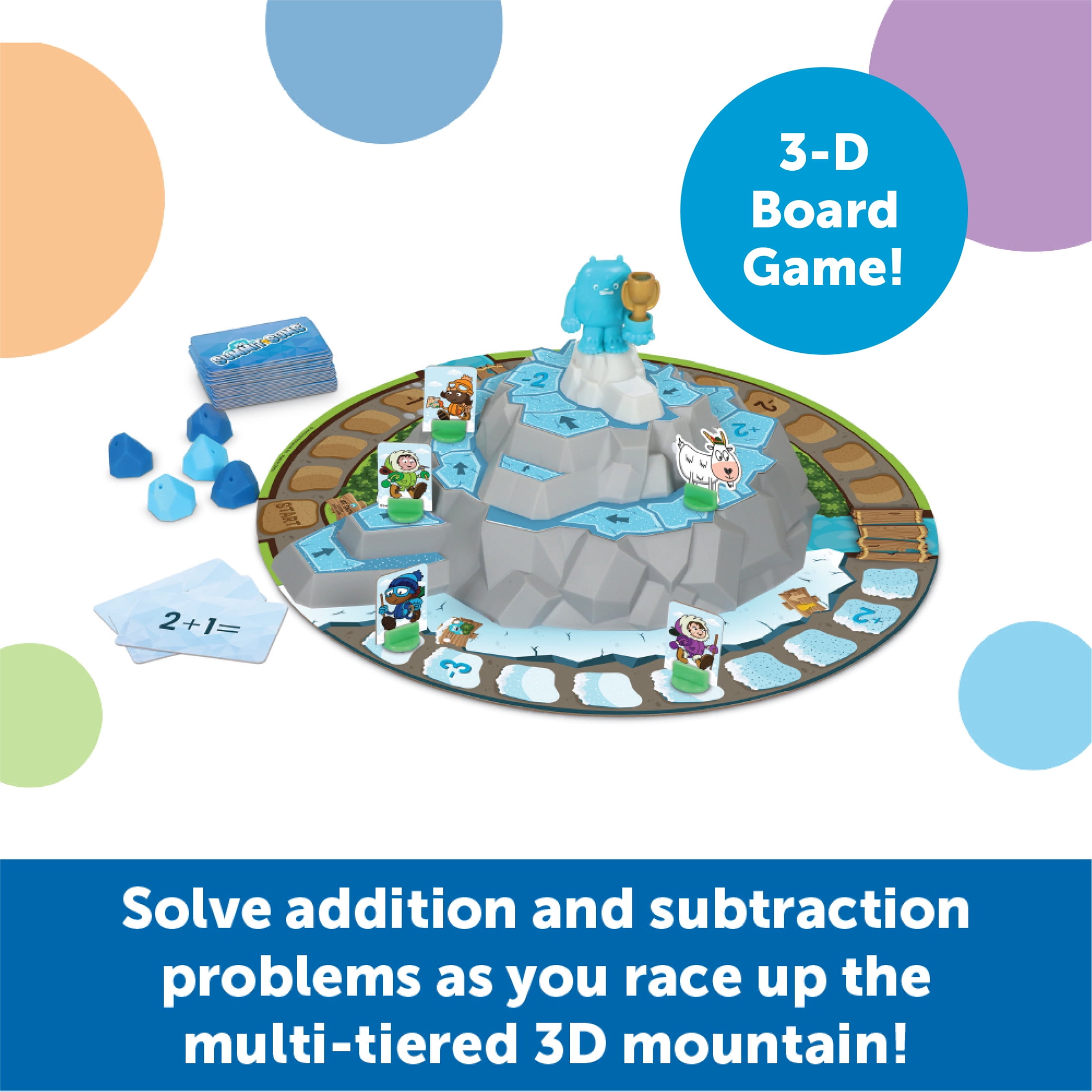 Learning Resources Summit Sums - Math Manipulatives, Montessori  Board Games, Ages 5+