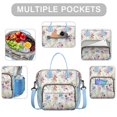thumbnail image 2 of Pioneer Flower Floral Print Pattern Womens Lunch Box for Work,Insulated Large Lunch Bag for Tween and Teen,Loncheras Para Mujer,Leakproof Adult Lunch Bag for Work,Beach,Travel,Picnic,Camping, 2 of 7