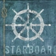thumbnail image 2 of Knutsen, Conrad 26x26 White Modern Wood Framed Museum Art Print Titled - Starboard, 2 of 4