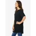thumbnail image 3 of Woman Within Plus Size Perfect Short-Sleeve Boatneck Tunic, 3 of 6