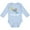 AE-Light Blue, variant on Fort Myers Beach Florida Dolphin Boys or Girls Long Sleeve Baby Bodysuit