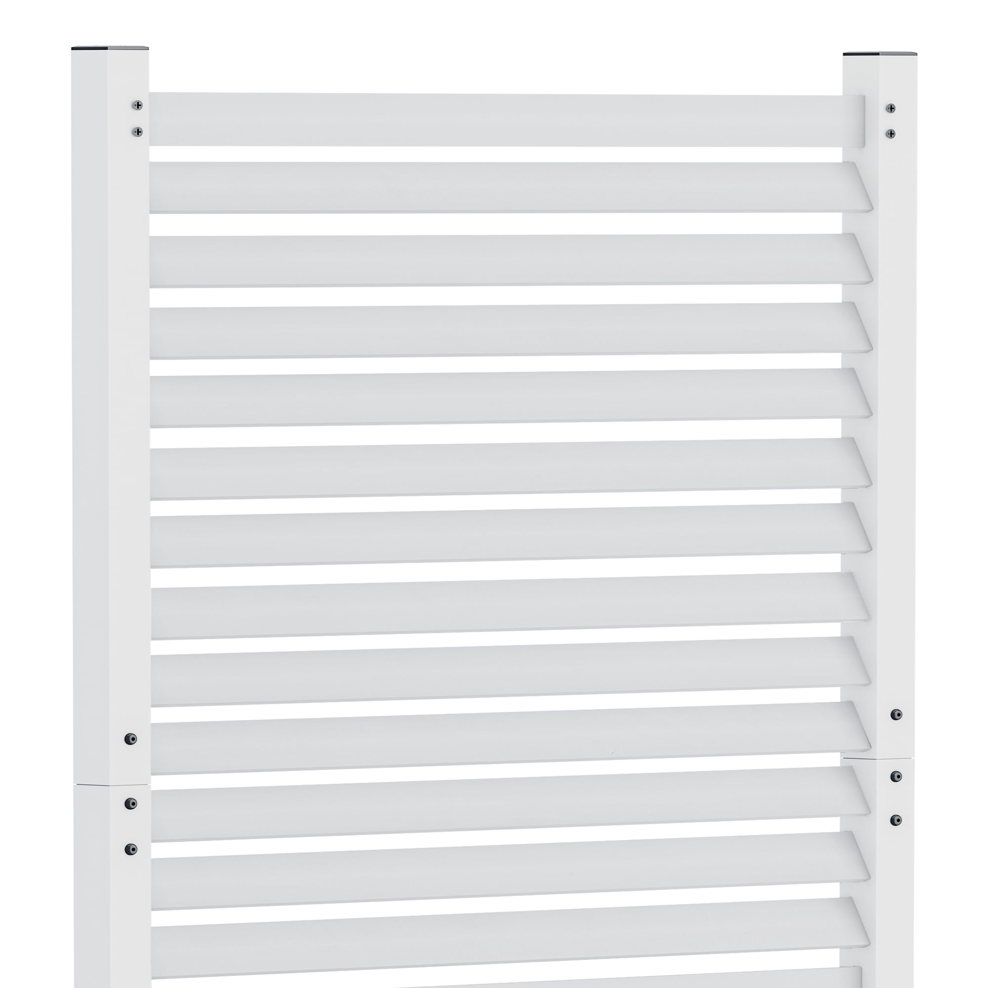 Uforic 1 Pcs Wood Privacy Fence Panel for AC Unit, Backyard, Patio Screen,  60"H x 38"W, White