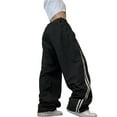 thumbnail image 3 of SAYOO Women Baggy Hip Hop Pants 90s Athletic Graphic Drawstring Loose Jogger Cinch Bottom Sweatpants Streetwear, 3 of 9